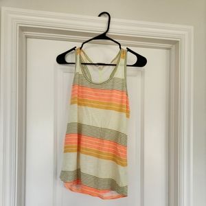 Neon Striped Tank Top